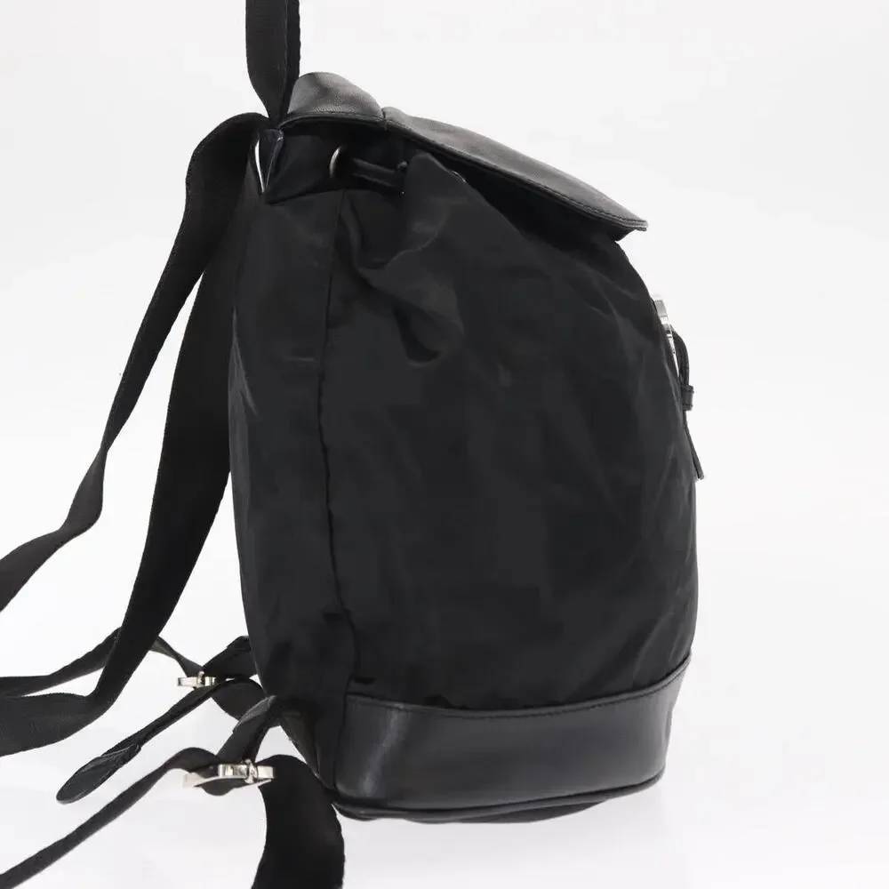 Salvatore Ferragamo Nylon Gancini Backpack Black
